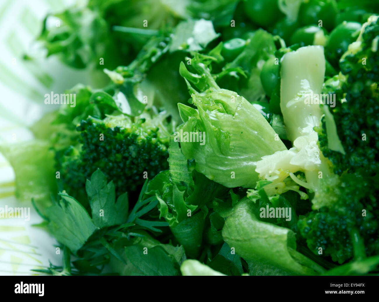Brokoli Salatası - Mediterranean salad. Stock Photo