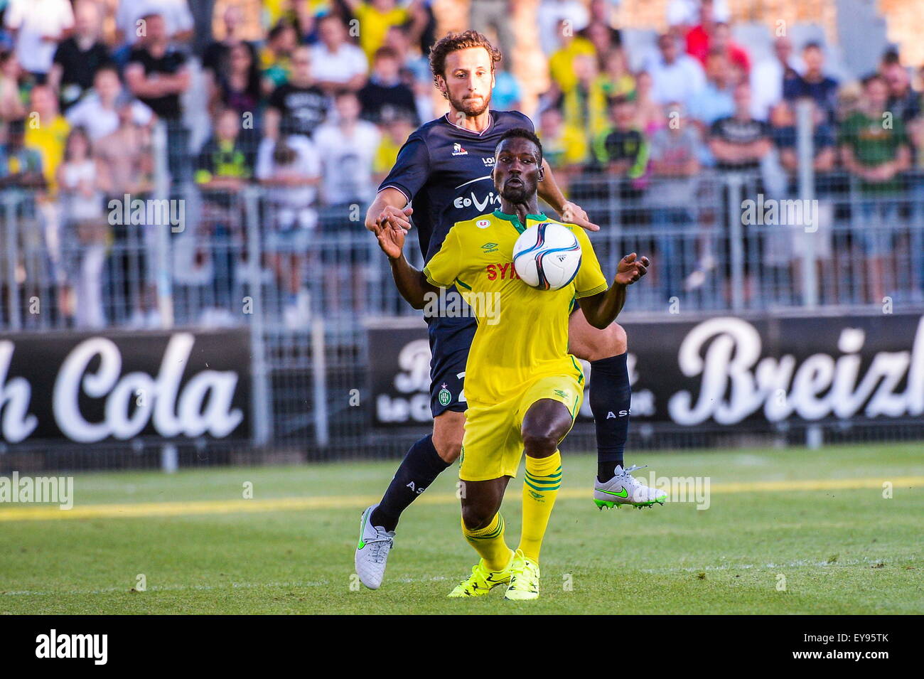 Paul BAYSSE/Ismael BANGOURA - 15.07.2015 - Nantes/Saint Etienne - Match amical.Photo : Nolwenn Le Gouic/Icon Sport Stock Photo