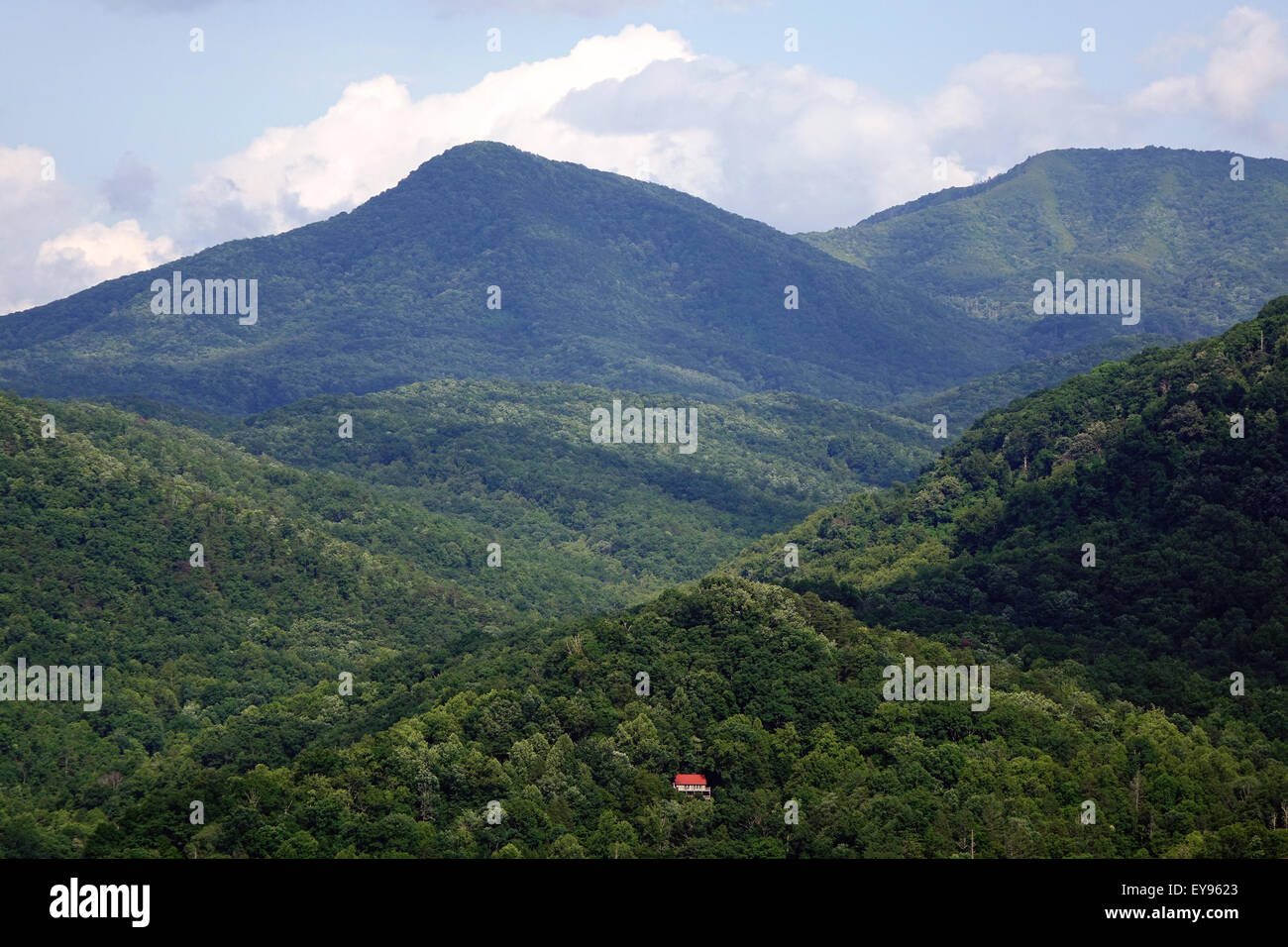House in the Smoky Mountains Stock Photo Alamy