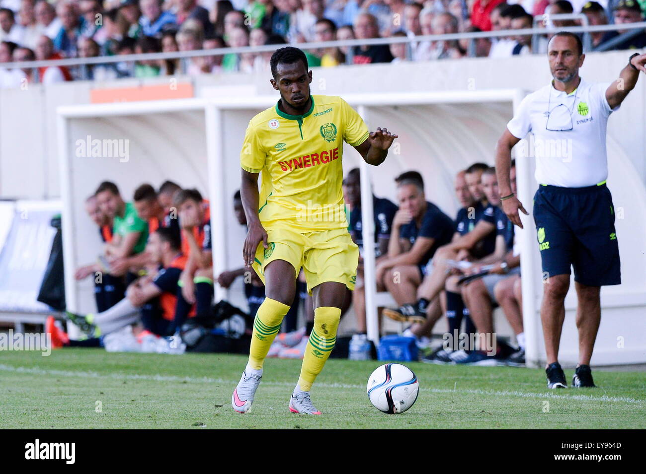Wilfried MOIMBE - 15.07.2015 - Nantes/Saint Etienne - Match amical -Vannes.Photo : Nolwenn Le Gouic/Icon Sport Stock Photo