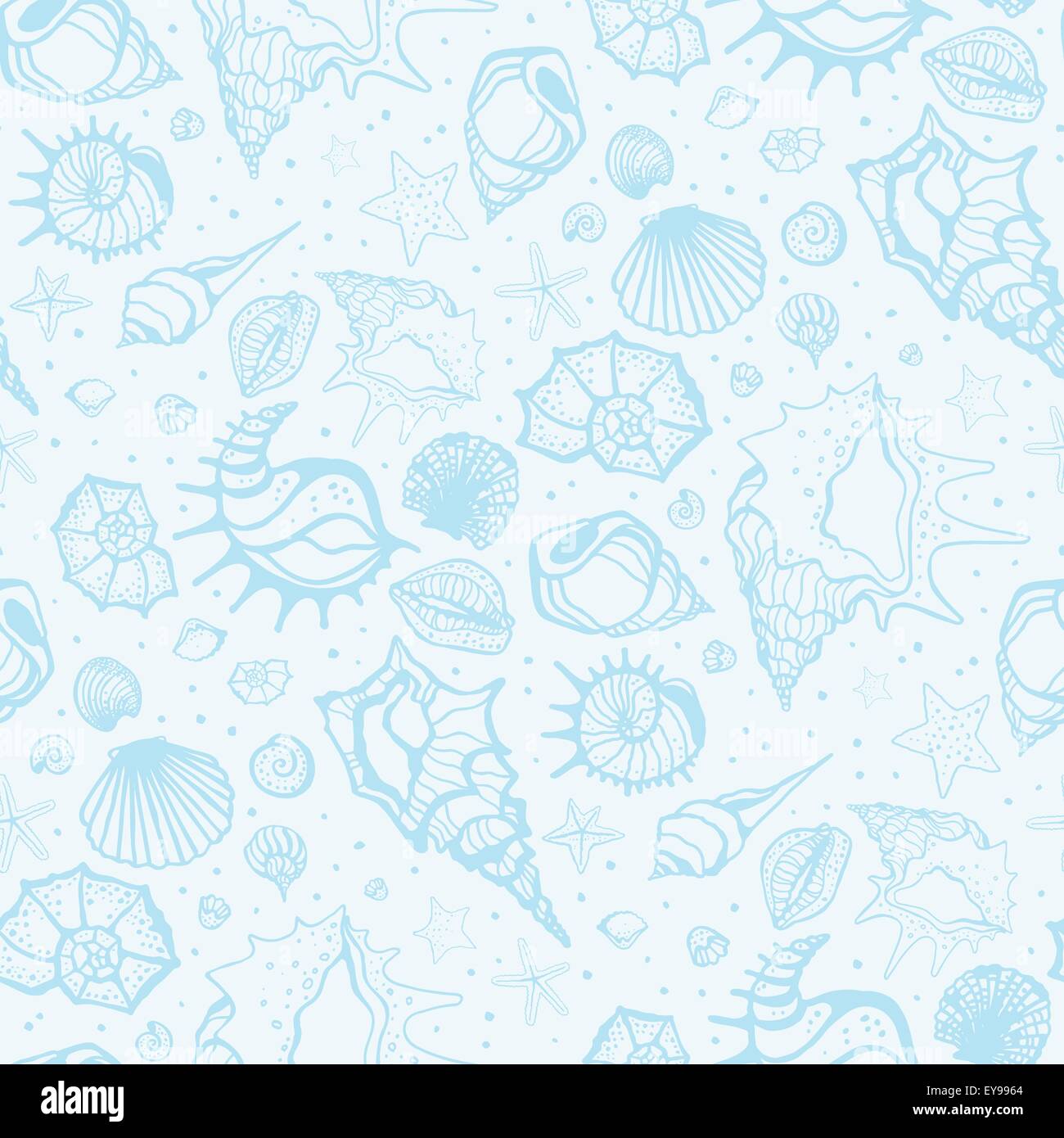 Seamless pattern of Sea shells Stock Vector Image & Art - Alamy