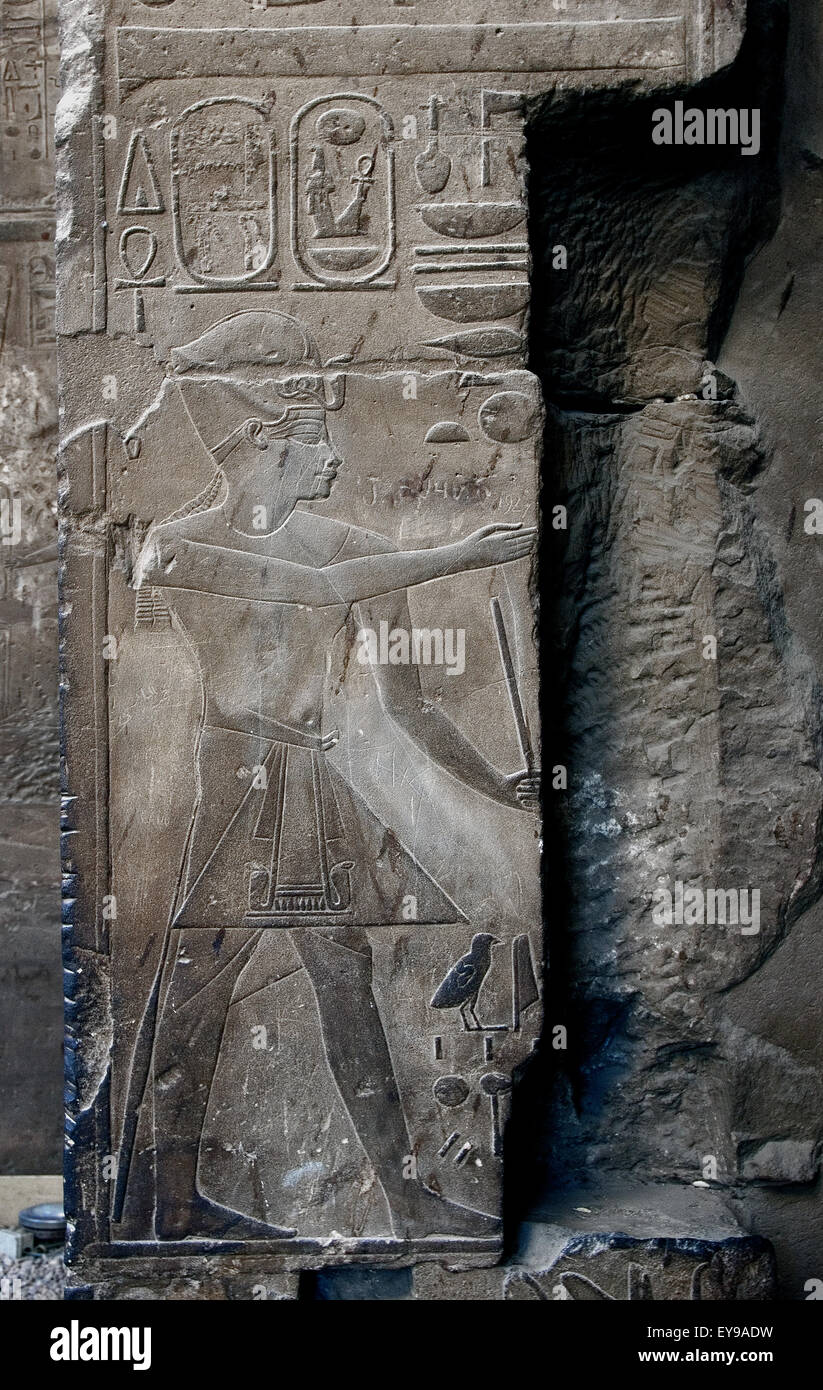 Luxor, Egypt. Temple of Luxor (Ipet resyt) the pharaoh Nebmaatra