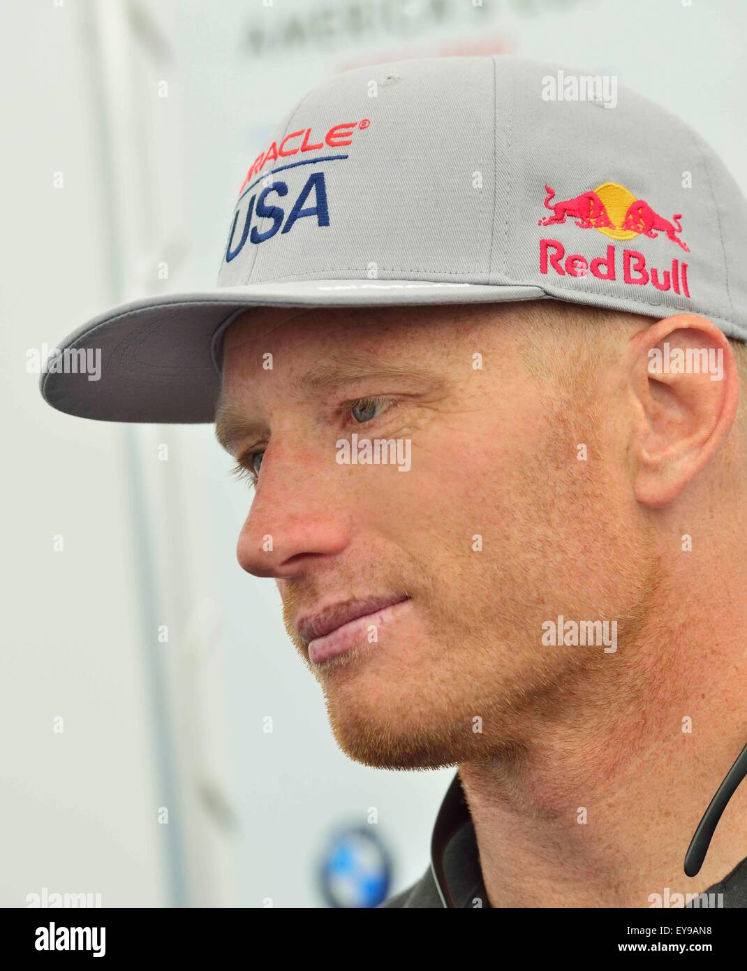 Portsmouth, Hampshire, UK 23 July 2015 Press conference of the