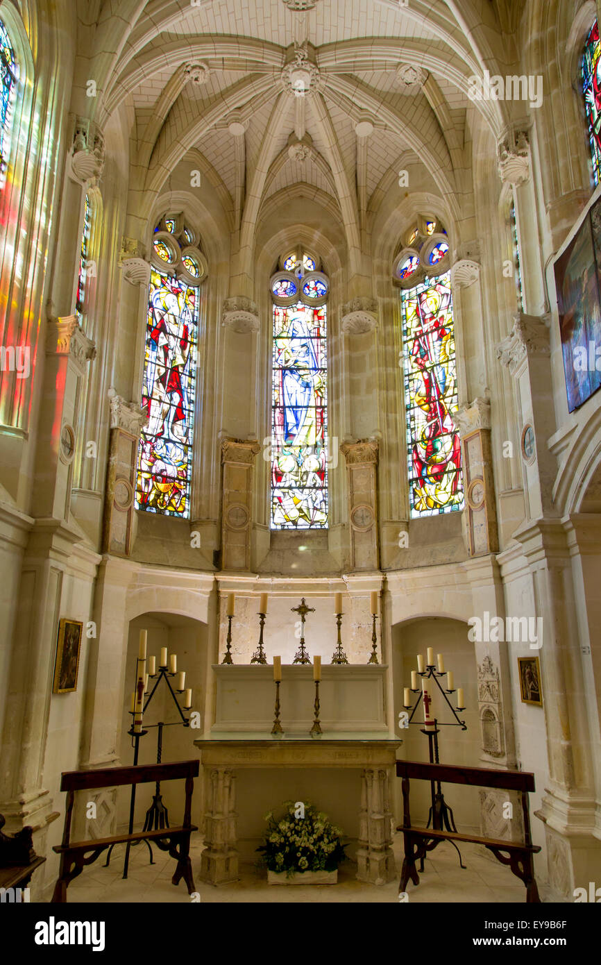 Chapel interior of Chateau de Chenonceau, IndreetLoire, Centre