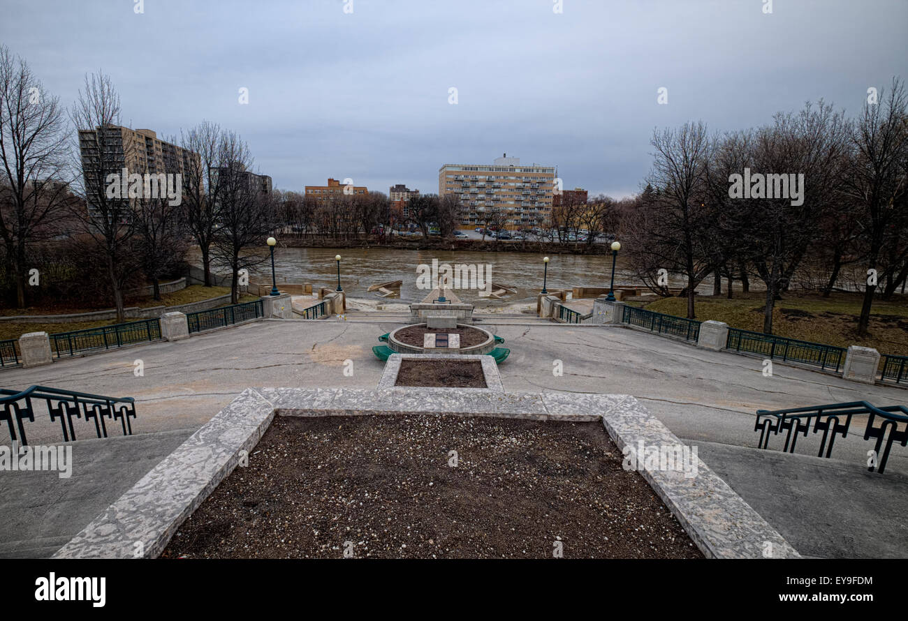 Assiniboine river, Winnipeg, MB, CA Stock Photo Alamy
