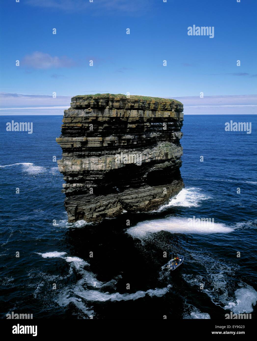 Rock Formations In The Sea, Greencastle, County Mayo, Republic Of ...