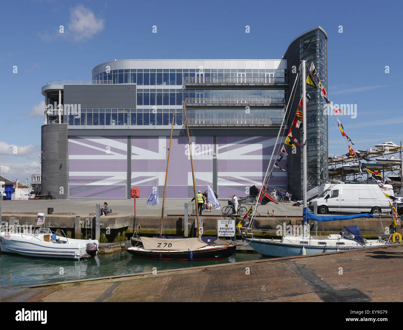 The Ben Ainslie Racing Headquarters in Old Portsmouth, Hampshire, England Stock Photo