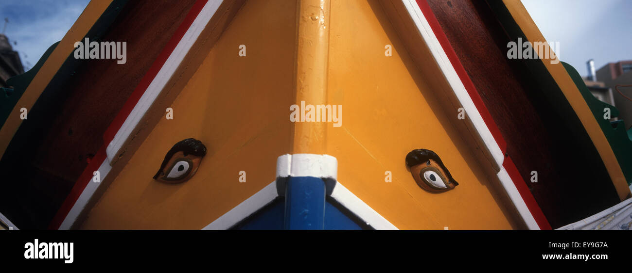 Eye Of Horus Fishing Boat Stock Photo