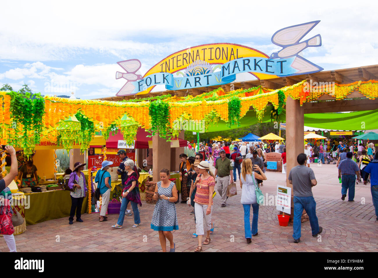 International Folk Art Market held annually in Santa Fe, New Mexico, USA  July 11, 2015 Stock Photo