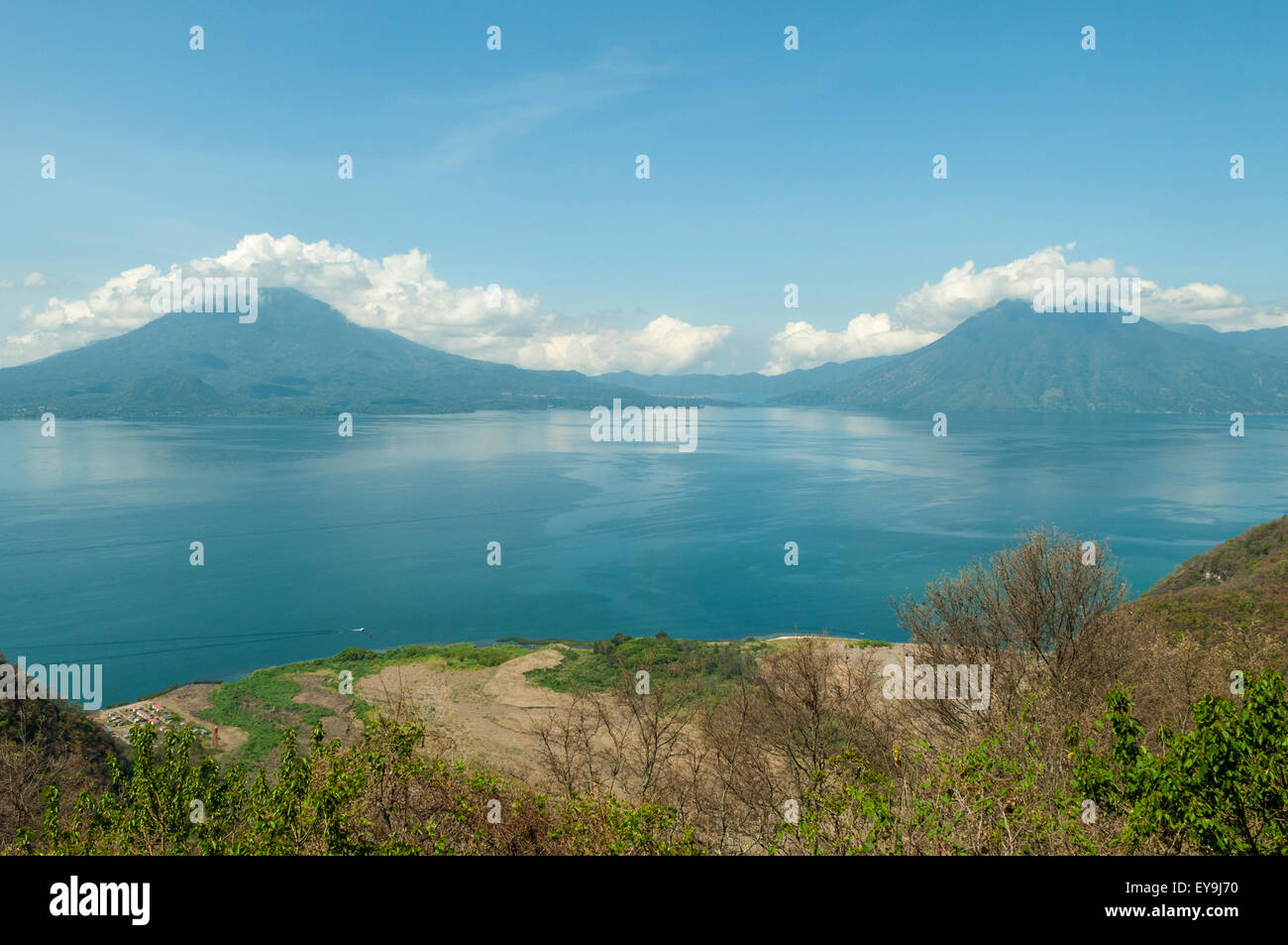Lake Atitlan from near Solola, Guatemala Stock Photo