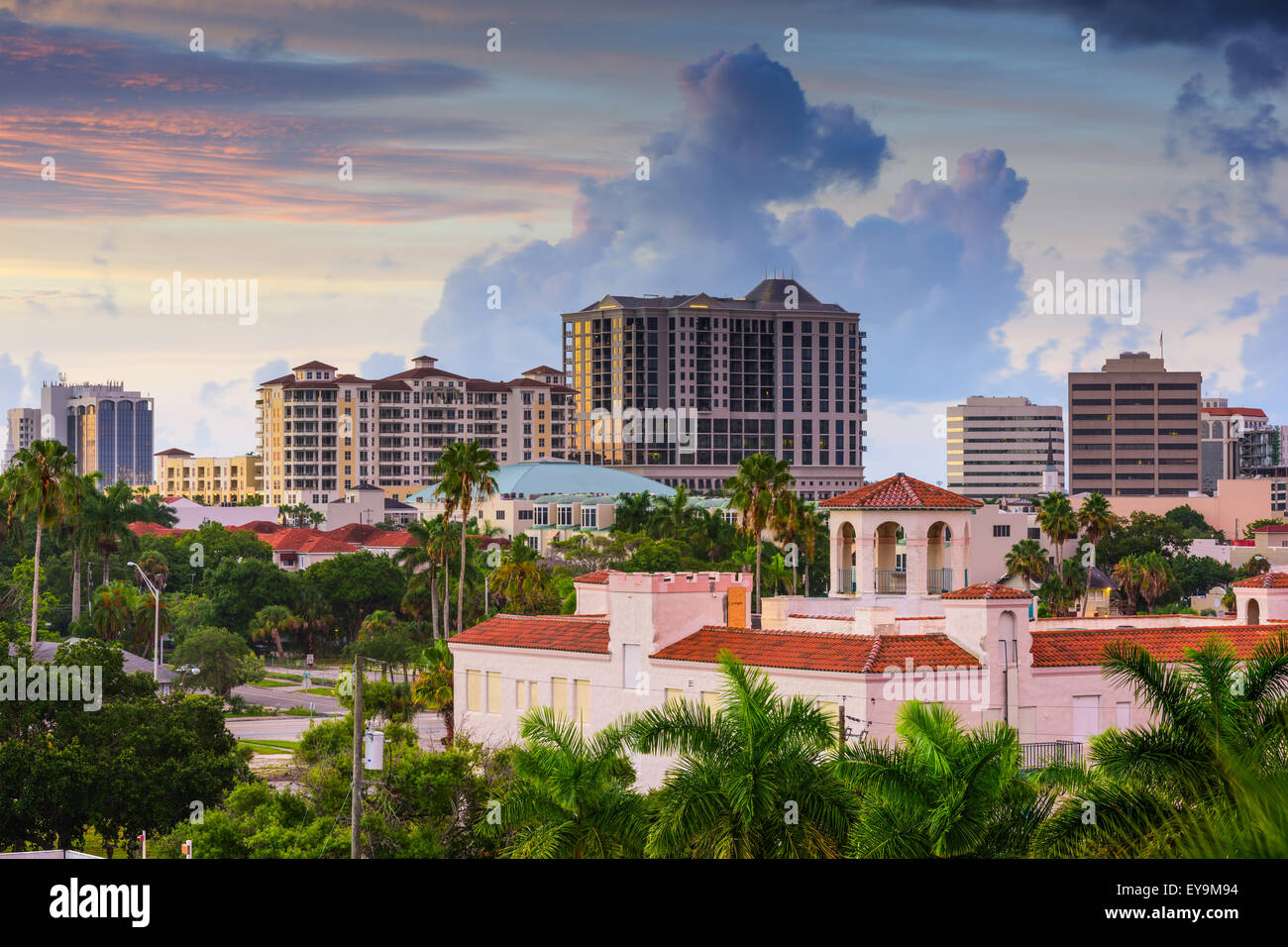 Sarasota, Florida, USA downtown skyline. Stock Photo