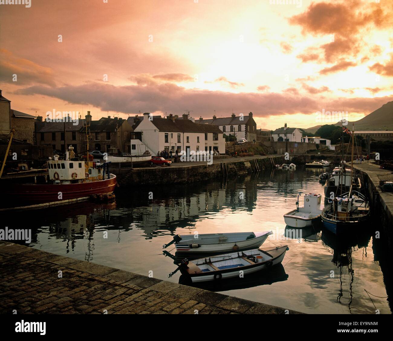 Fishing Village In Ireland Stock Photo Alamy