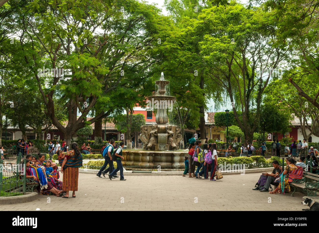 Parque Centrale, Antigua, Guatemala Stock Photo