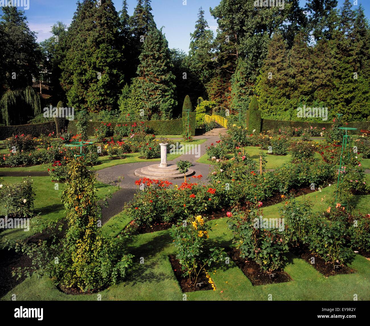 The Rose Garden, National Botanic Gardens, Dublin, Ireland Stock Photo