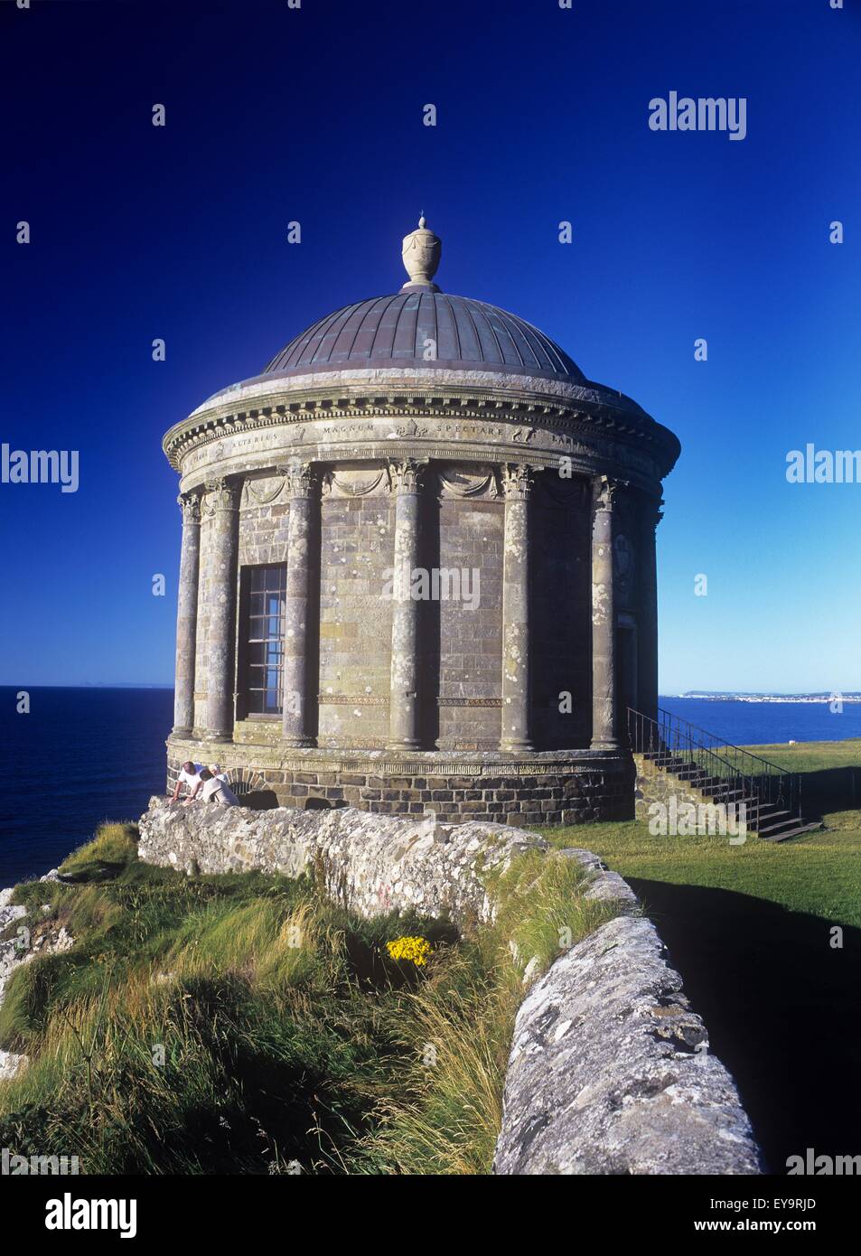 Temple At The Coast, Mussenden Temple, County Derry, Northern Ireland Stock Photo
