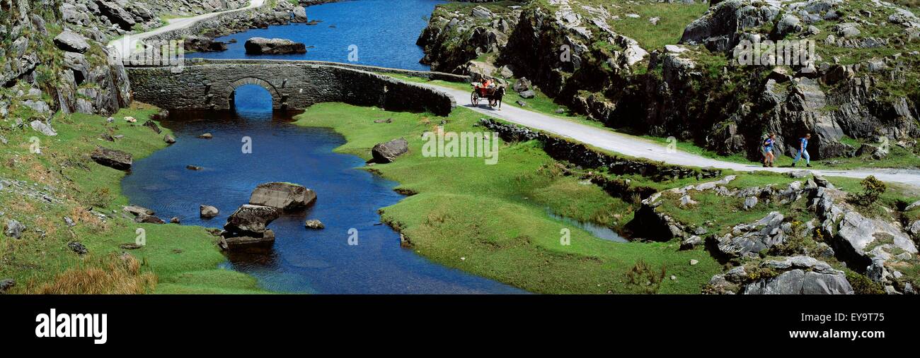 Gap Of Dunloe, Killarney National Park, County Kerry, Ireland; Hikers