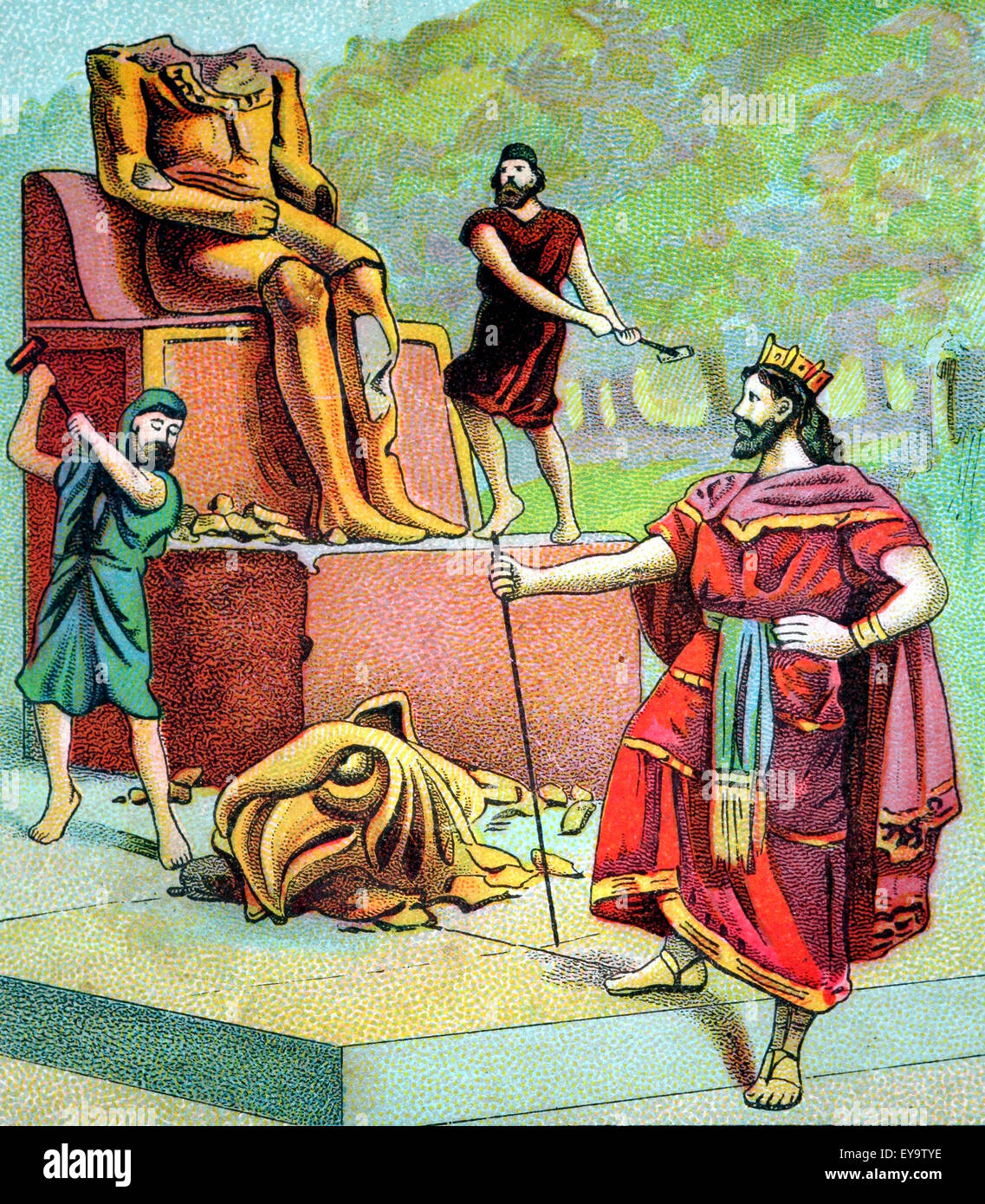 old-sunday-school-bible-card-depicting-the-destruction-of-the-idols-2