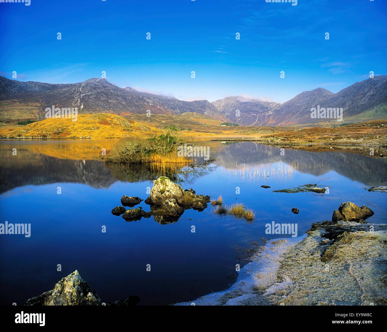 Connemara, Co Galway, Ireland; Lake Near Recess Stock Photo - Alamy