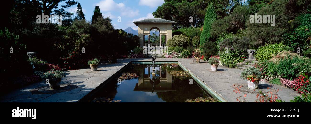 Ilnacullin Gardens, Co Cork, Ireland; Pool In The Italianate Garden Stock Photo