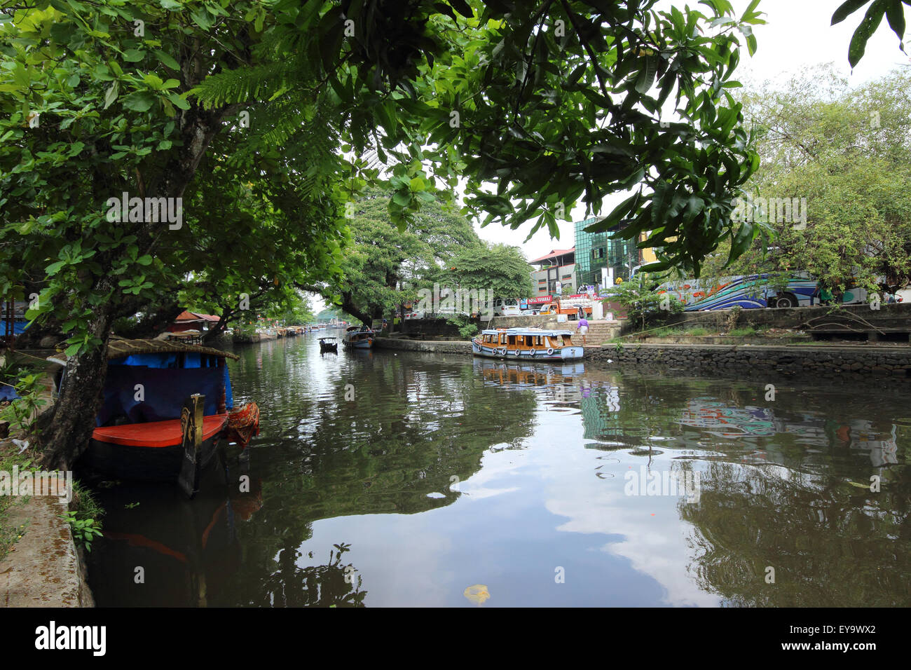 Boat jetty alleppey kerala india hires stock photography and images