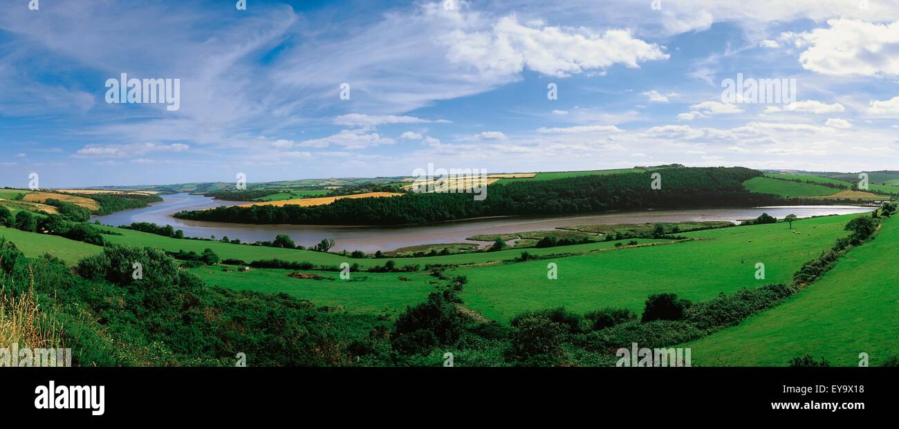 River Bandon, Co Cork, Ireland; River Winding Through A Landscape Stock Photo Alamy