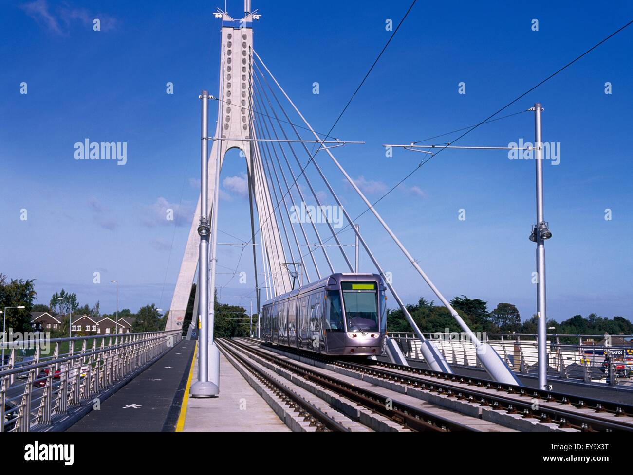 Dundrum Bridge, Dublin, Ireland; Luas Light Rail System Stock Photo Alamy