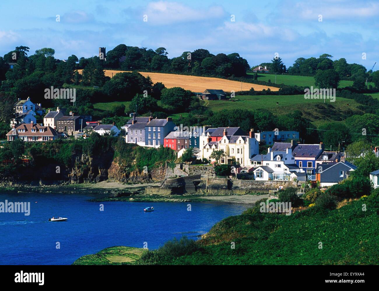 Summer Cove, Kinsale, Co Cork, Ireland; Part Of Kinsale On Kinsale Harbour Stock Photo Alamy