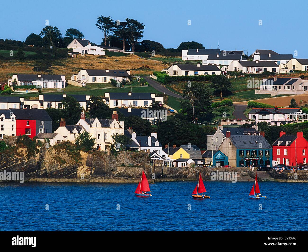Summer Cove, Kinsale, Co Cork, Ireland; Part Of Kinsale On Kinsale Harbour Stock Photo Alamy