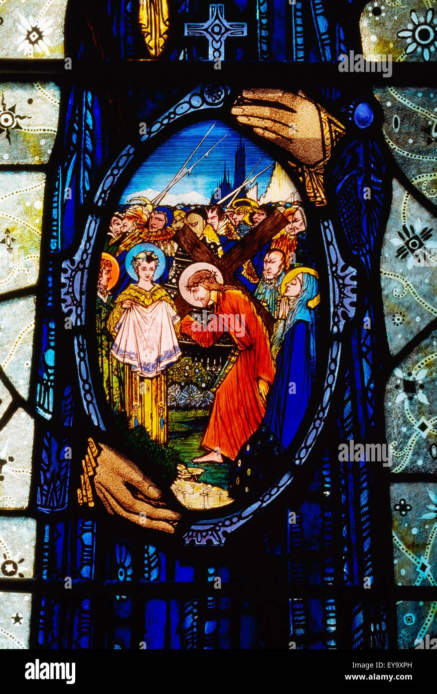 Lough Derg, Ireland; Stained Glass By Harry Clarke Stock Photo Alamy