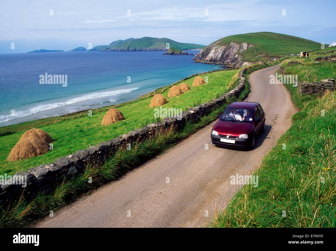 Dingle, Co Kerry, Ireland; View To Slea Head And The Blasket Islands Stock Photo