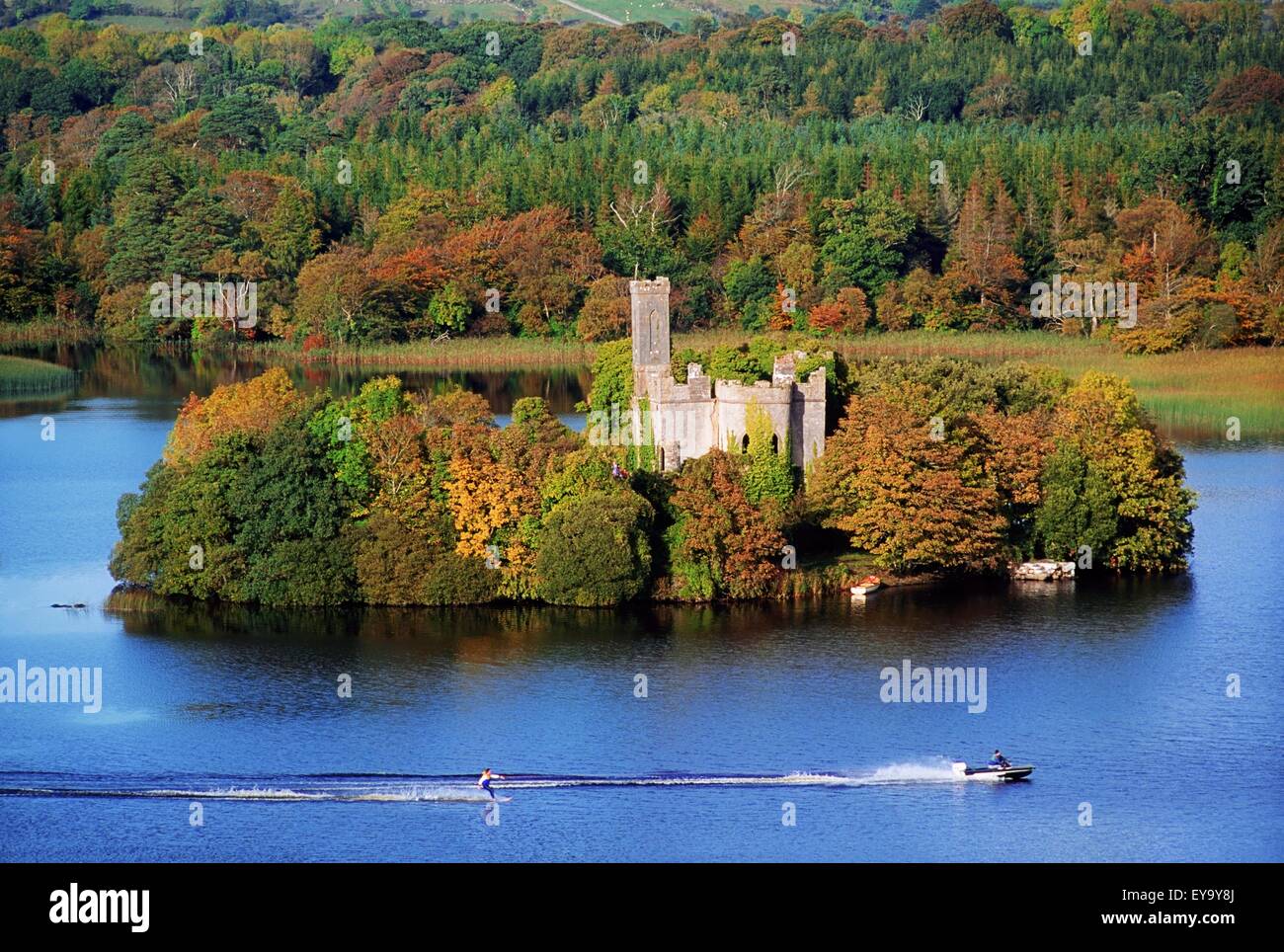 Castle Island, Lough Key, Co Ireland; Castle On An Island In