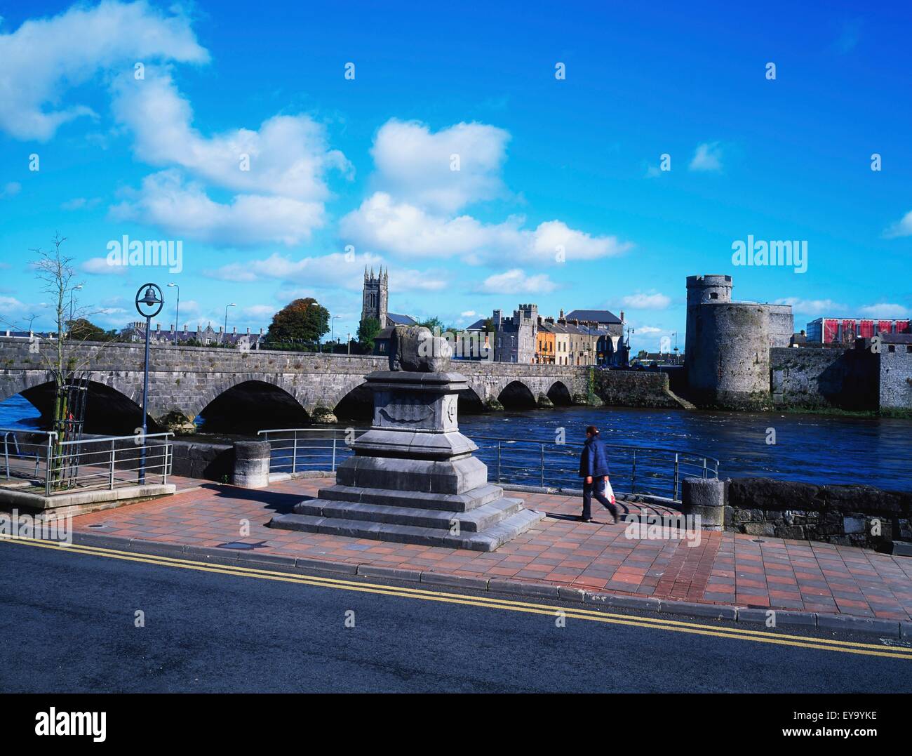 Limerick, Co Limerick, Ireland; View Of The Thomond Bridge, Treaty