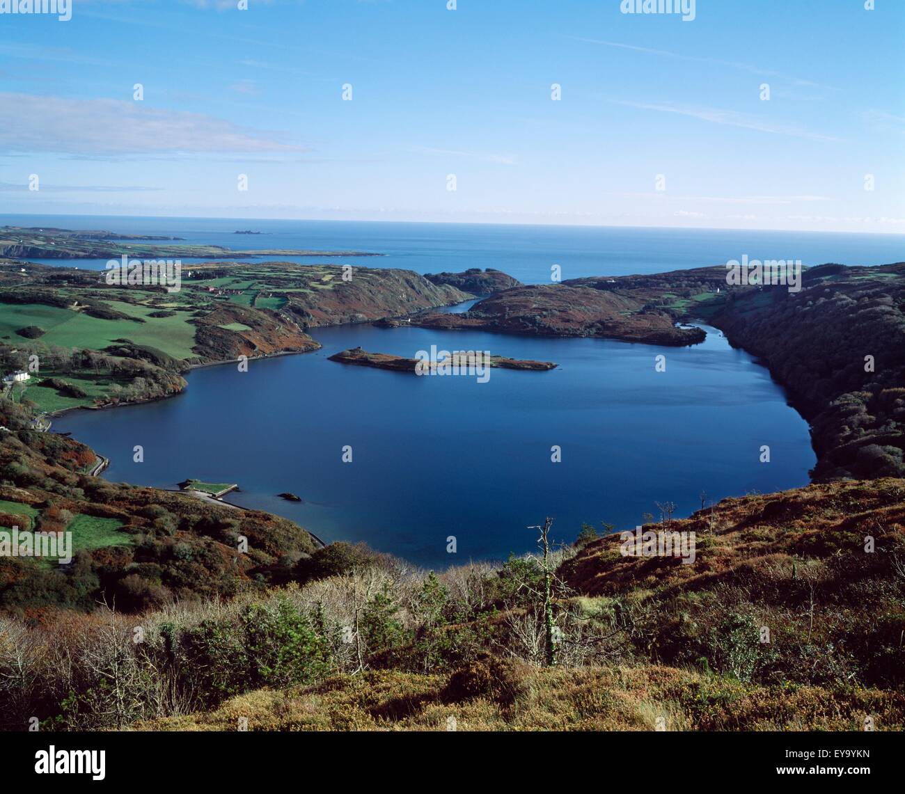 Lough Hyne, County Cork, Ireland; Coastal Lake Near Skibbereen Stock Photo Alamy