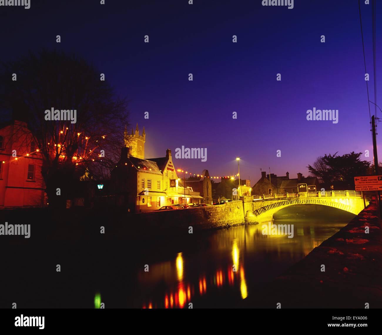 Ennis, Co Clare, Ireland; Bridge Over Placid River Stock Photo - Alamy