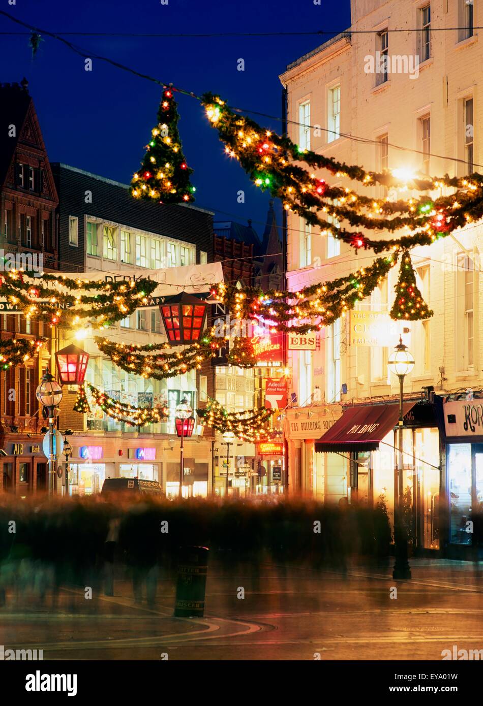 Christmas In Grafton Street, Dublin, Ireland Stock Photo Alamy