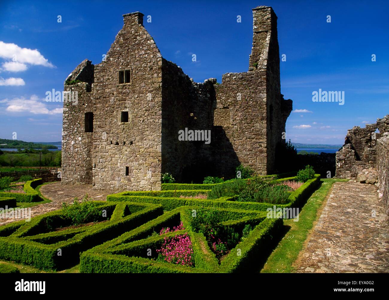 Tully Plantation Castle, Co Fermanagh, Ireland Stock Photo