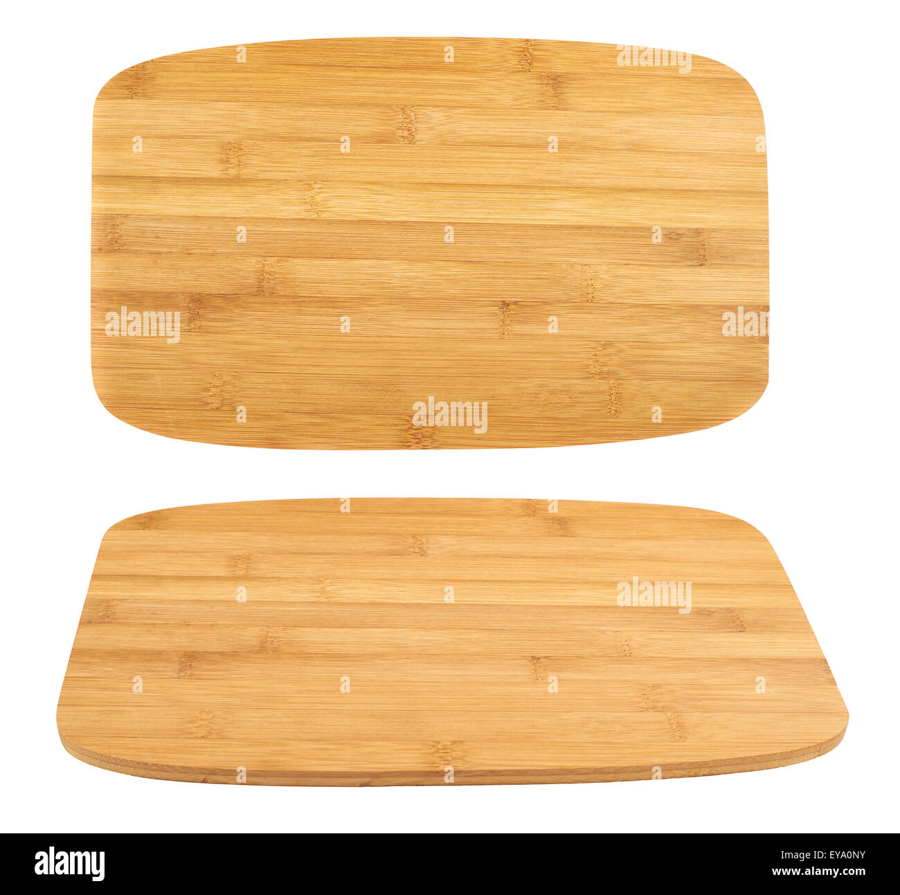Cutting wooden board isolated Stock Photo