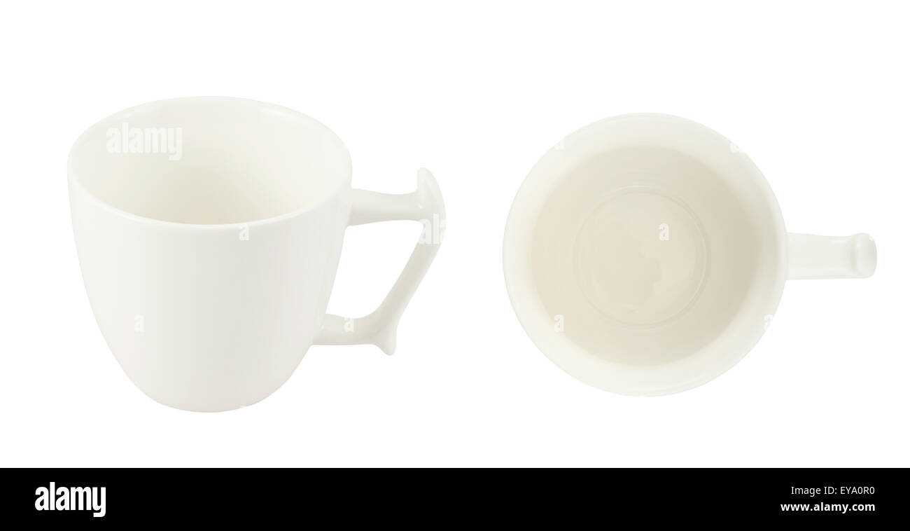 White ceramic tea cup isolated Stock Photo Alamy