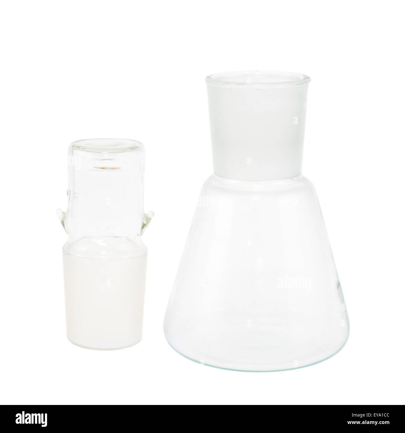 Empty Erlenmeyer flask isolated Stock Photo Alamy