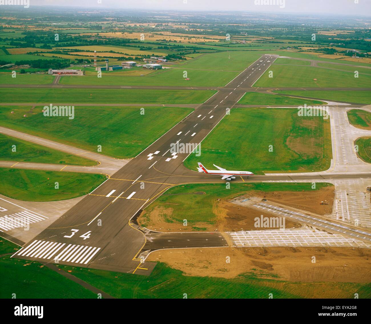 Airports, Dublin Airport, Runway 34 Stock Photo Alamy