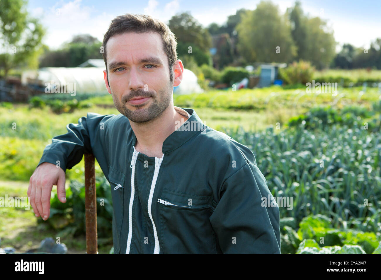 Portrait farmer in cow hi-res stock photography and images - Alamy