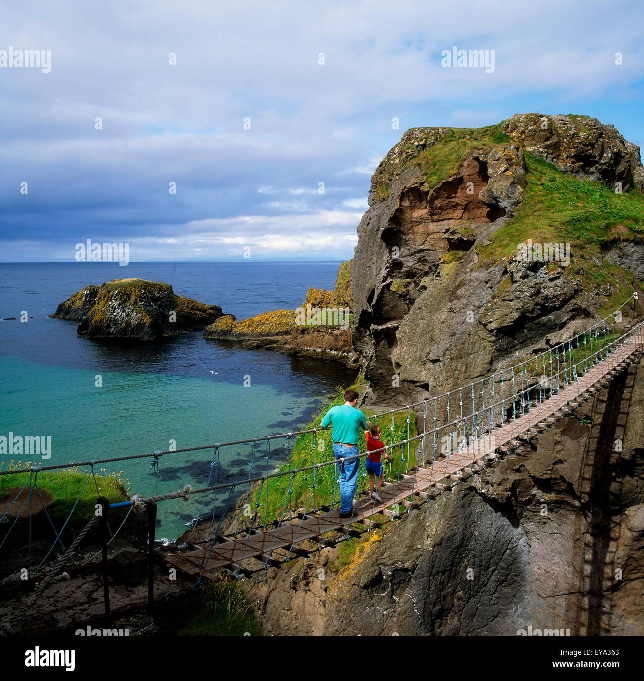 CarrickARede Rope Bridge, Co Antrim, Ireland Stock Photo Alamy