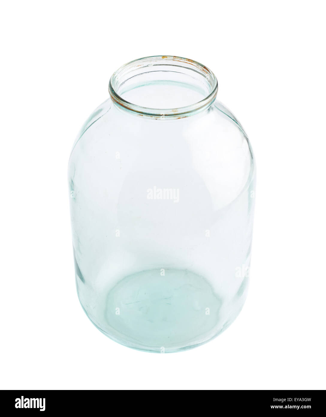 Old glass jar isolated Stock Photo Alamy