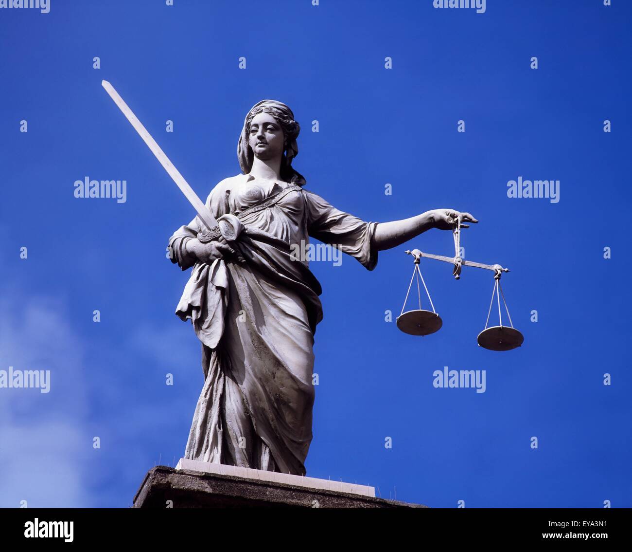 Statue Of Justice, Dublin Castle, Dublin City, Ireland Stock Photo Alamy