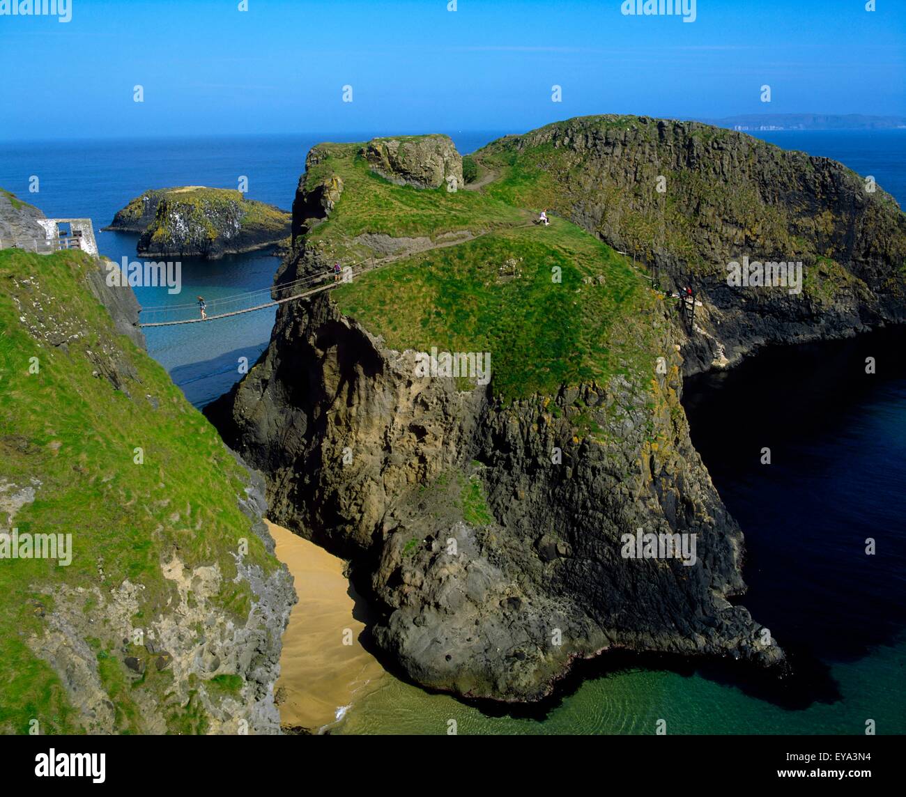 CarrickARede Rope Bridge, Co Antrim, Ireland Stock Photo Alamy