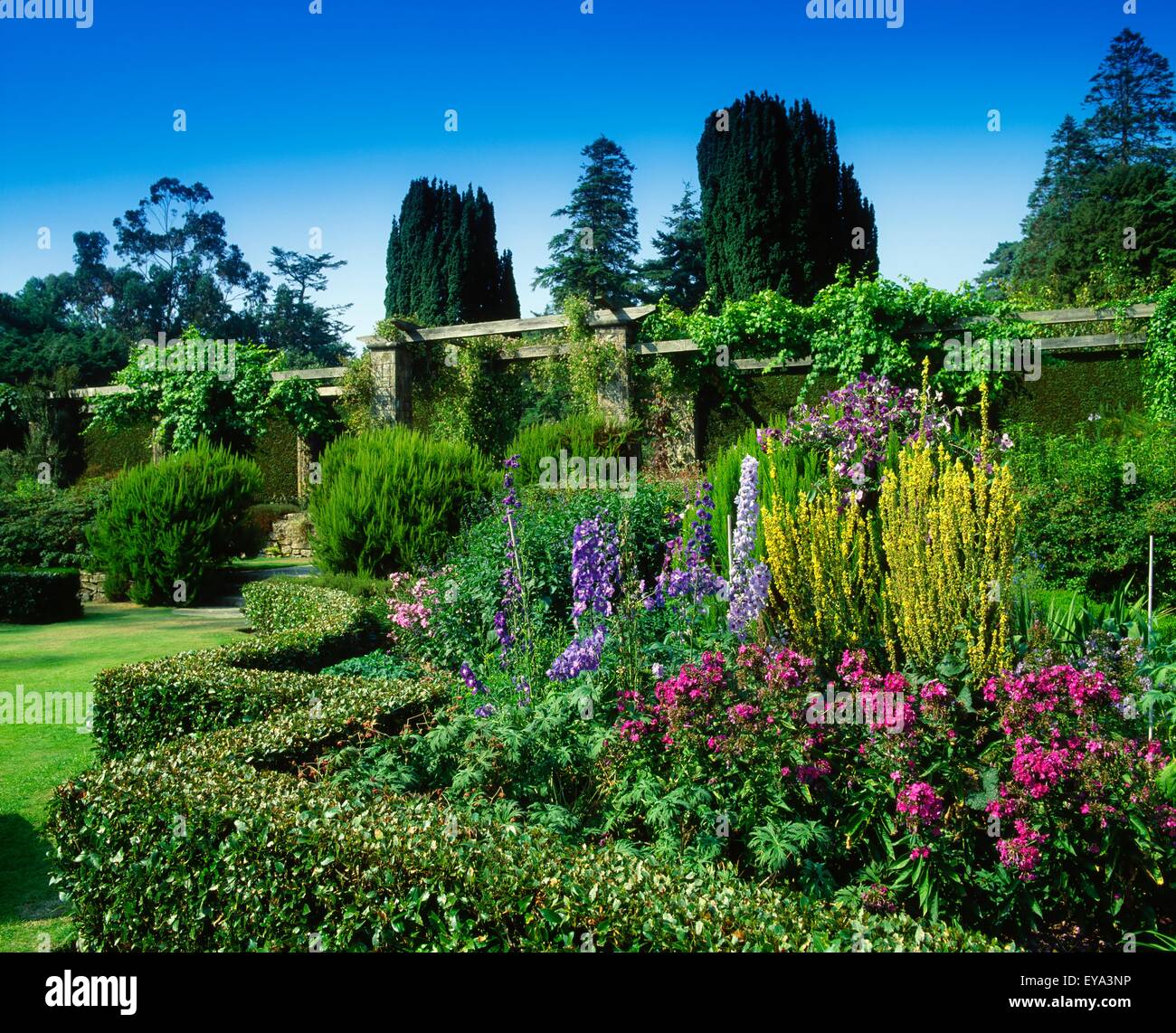 Sunken Garden, Mount Stewart, Co Down, Ireland Stock Photo