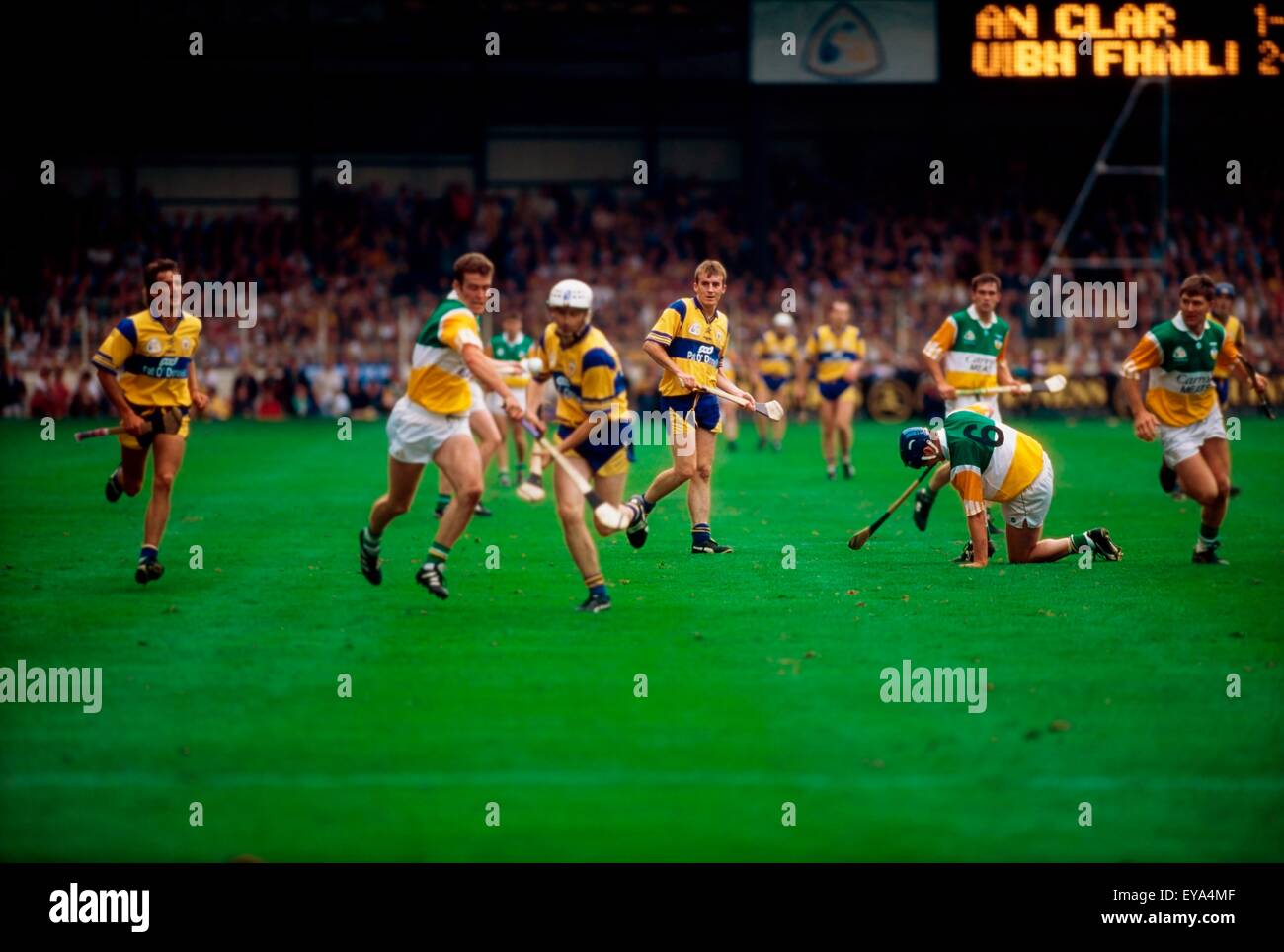 All Ireland Hurling Final In 1995, Ireland; Hurling Players Stock Photo