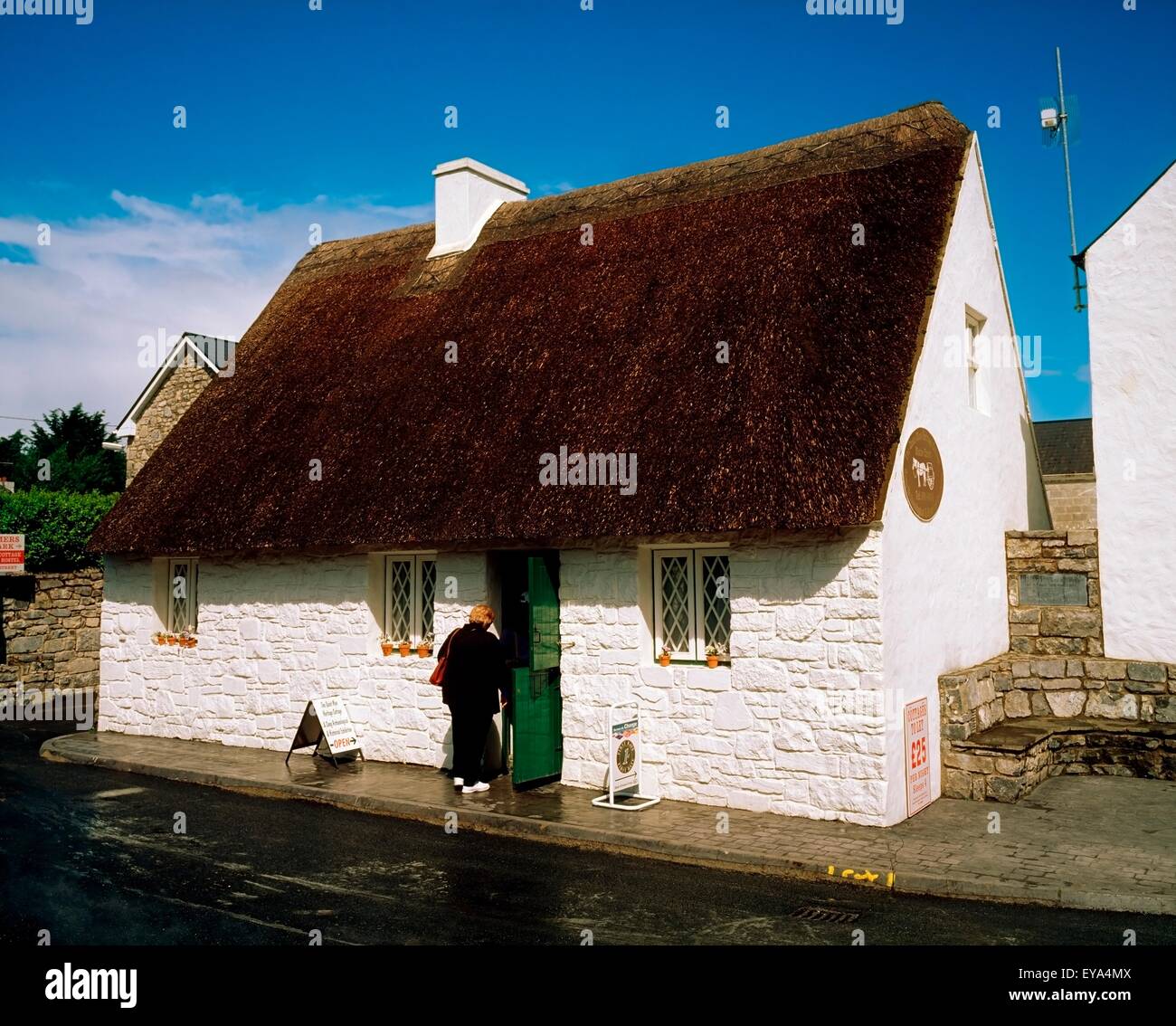 The Quiet Man Cottage Cong Co Mayo Ireland Stock Photo