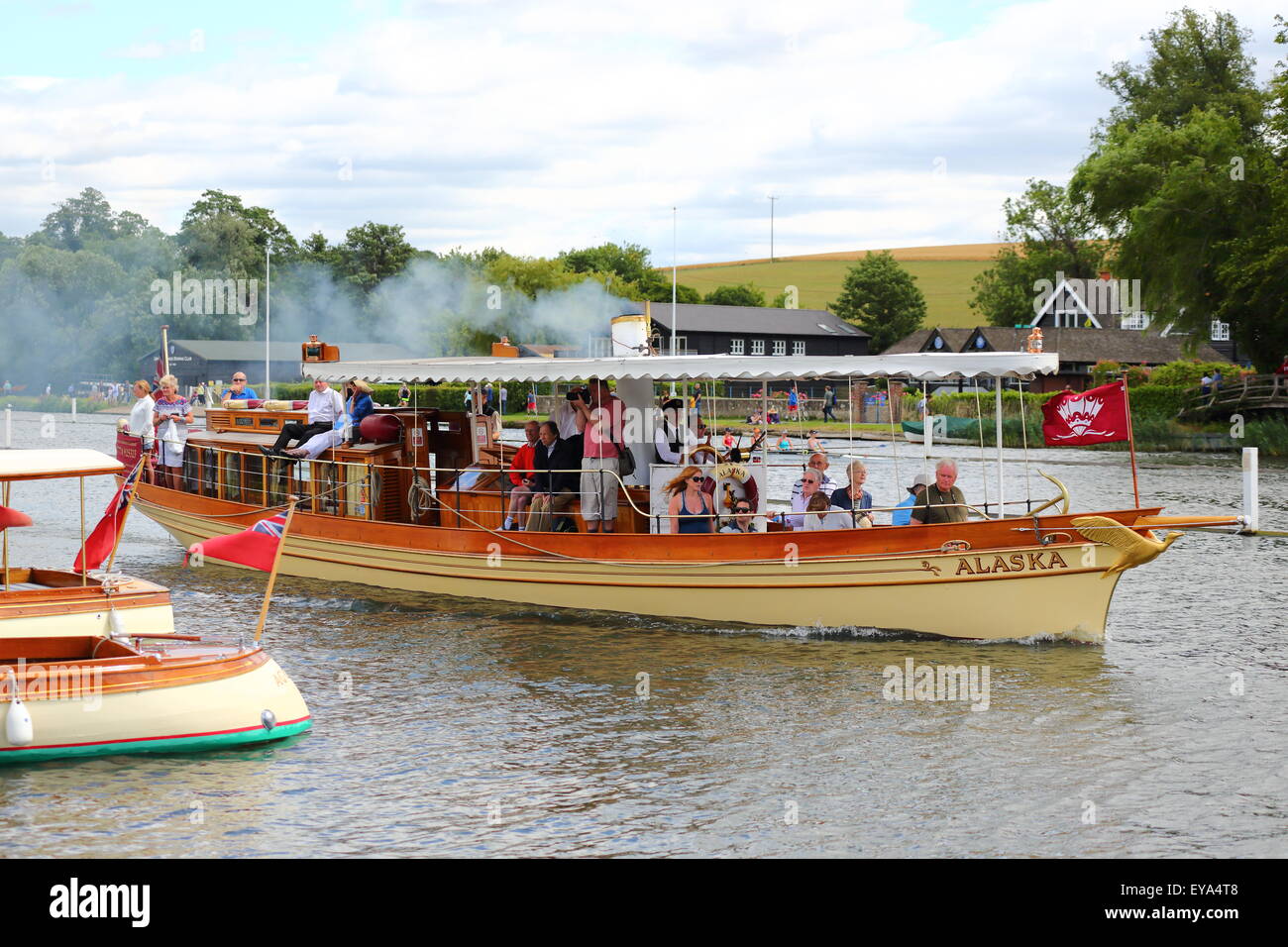 The Alaska steamer at the Henley Traditional Boat Festival 2015 Stock Photo