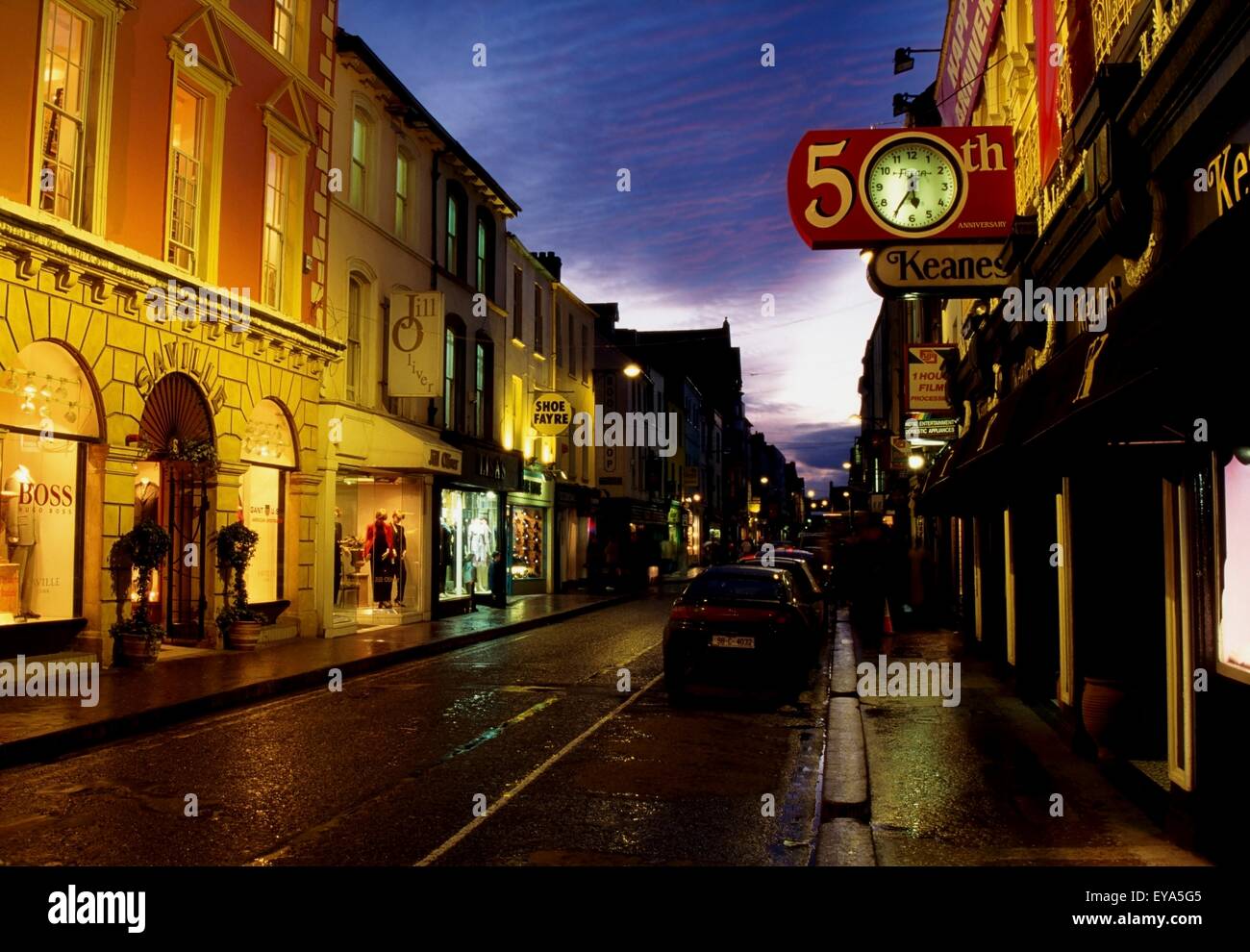 Oliver Plunkett Street, Cork City, County Cork, Ireland; Streetscape At